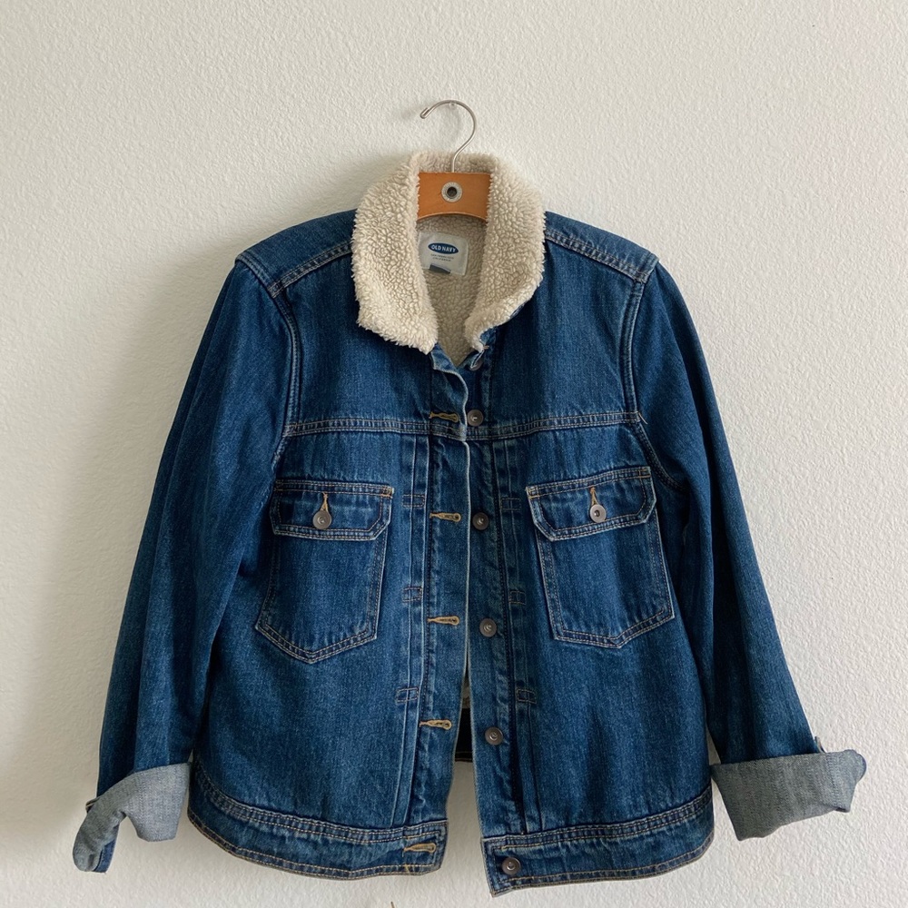 Old Navy Denim Sherpa Jacket